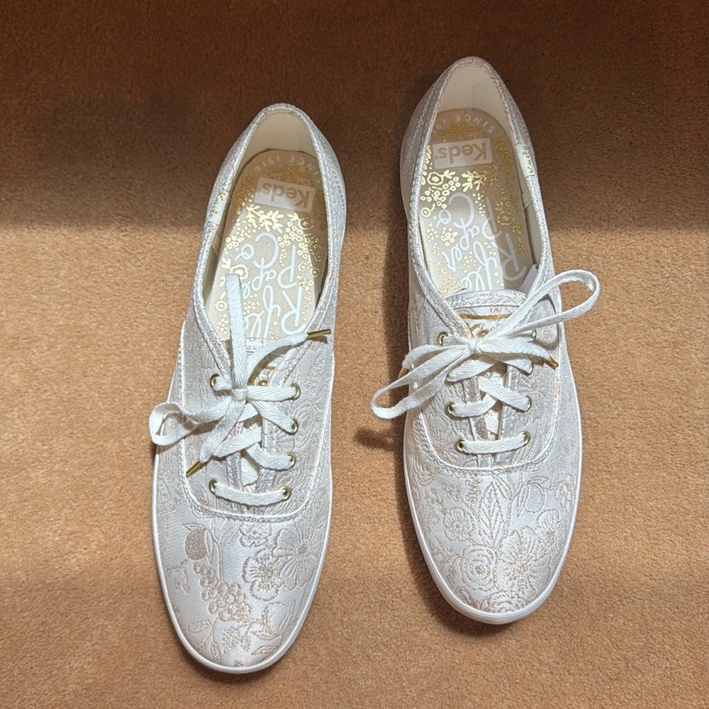 BNIB Keds x Rifle Paper Co. Lace Embroidered Sneakers